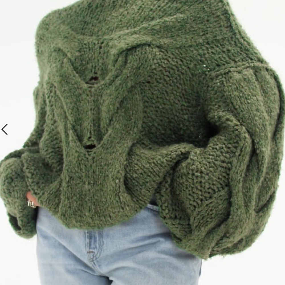 Rumored Olive Knit Turtleneck Sweater
